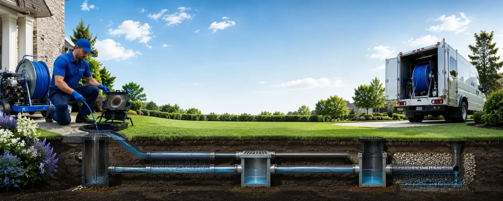 Outdoor drain cleaning information for Sutter, IL